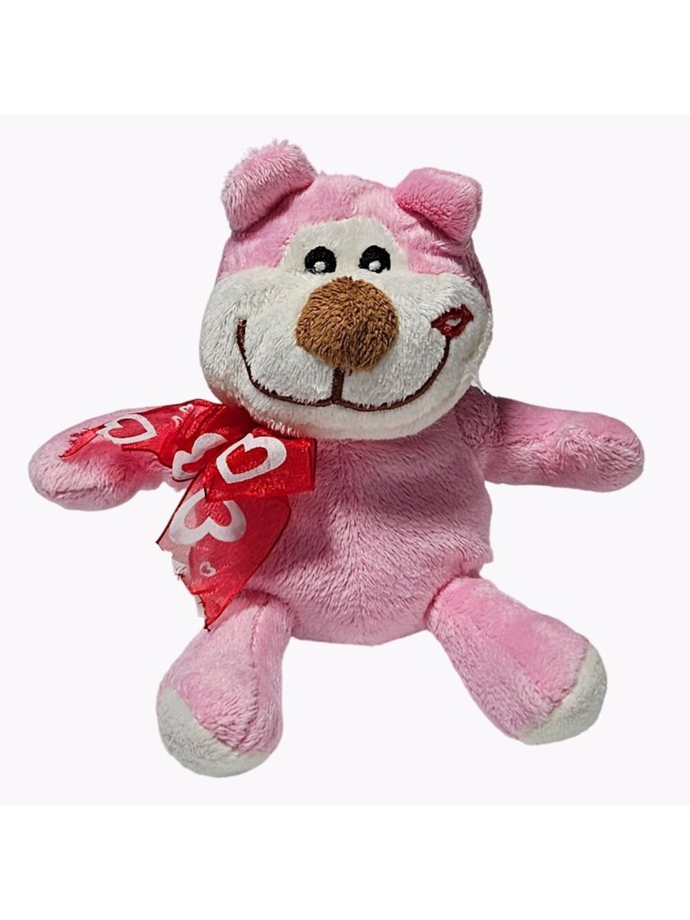 Greenbrier Valentines Day Teddy Bear 7 in Plush Kiss Scarf Hearts Stuffed Animal